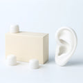 Bouchons d'oreilles silicone modelables blancs, boîte de 6