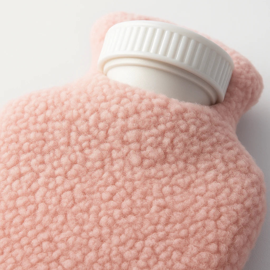 Housse peluche et bouchon à vis de la bouillotte à eau