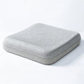 Coussin d'assise ergonomique à mémoire de forme gris