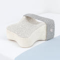 Coussin de genoux à mémoire de forme blanc avec sangle