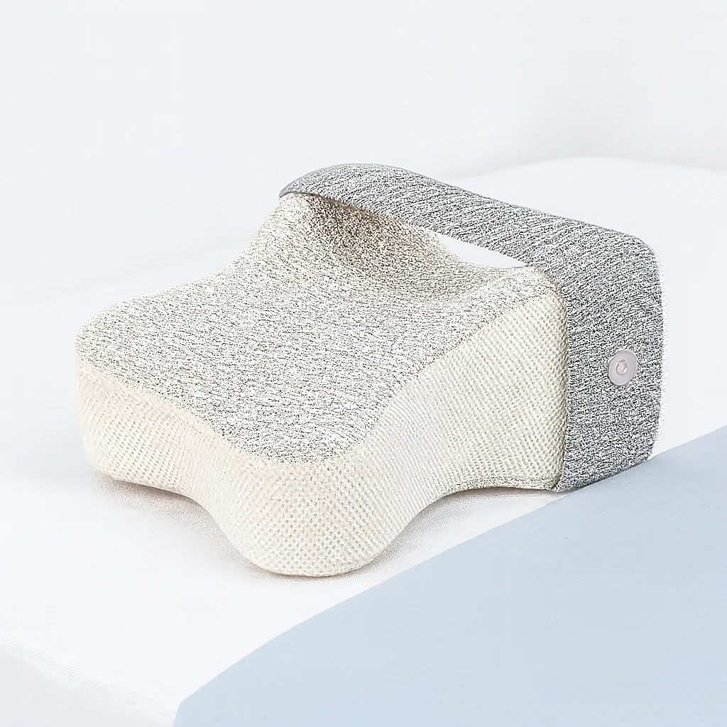 Coussin de genoux à mémoire de forme blanc avec sangle