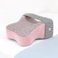 Coussin de genoux à mémoire de forme rose poudré avec sangle