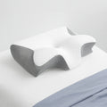 Oreiller papillon cervical blanc, cavité centrale et accoudoirs