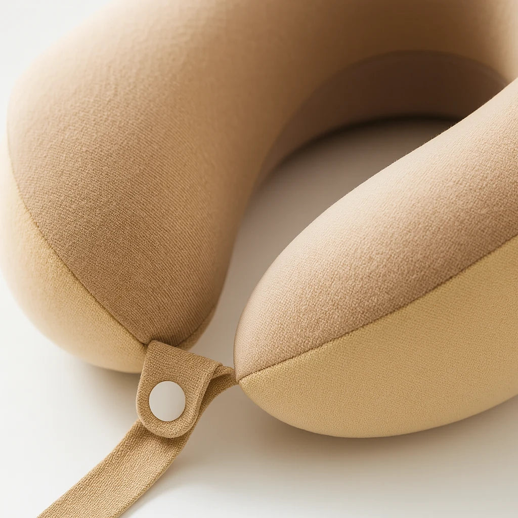 Détail de la mousse à mémoire de forme, coloris beige sable