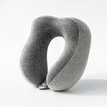 Oreiller de voyage à mémoire de forme gris perle