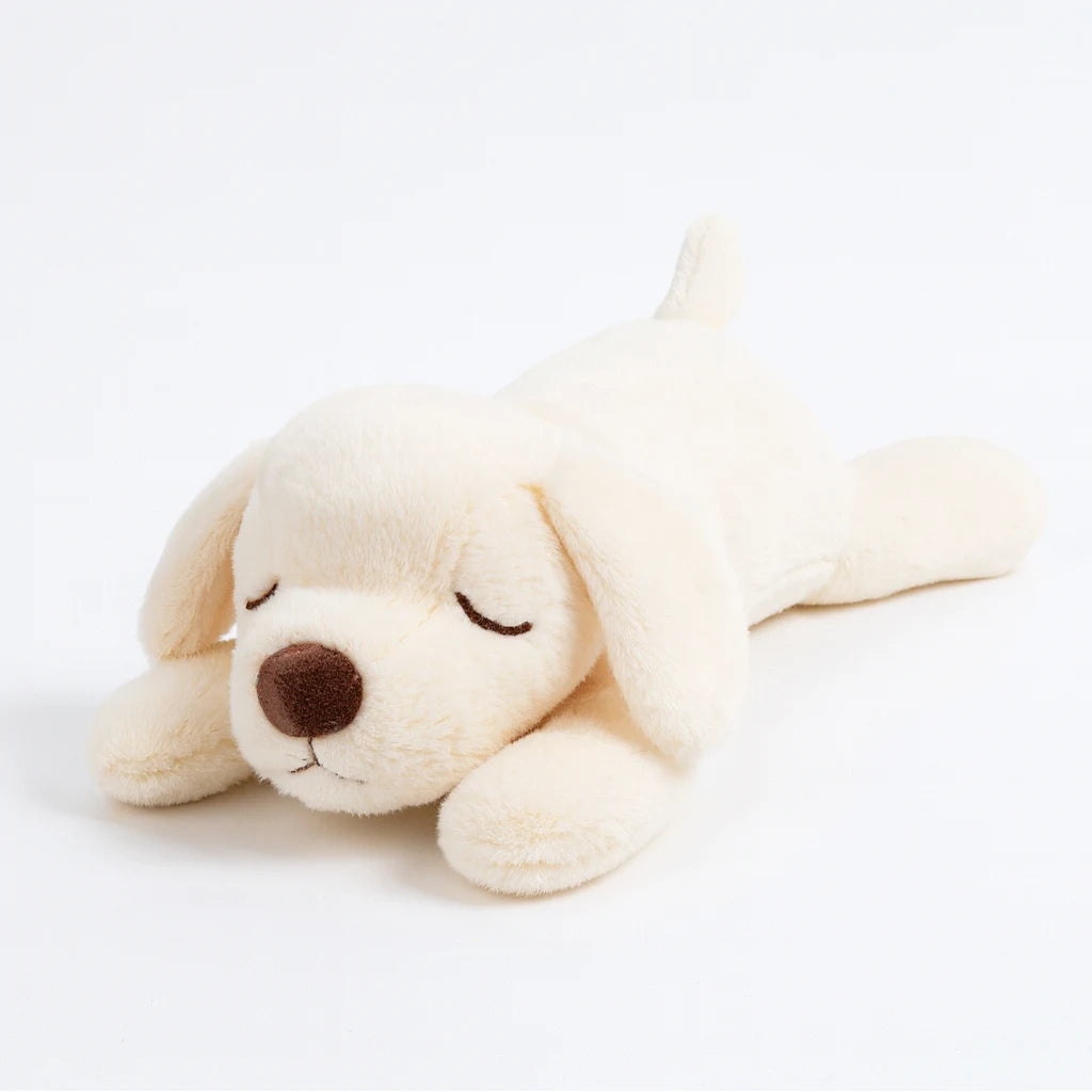 Peluche bien-être chiot Reposia, format allongé