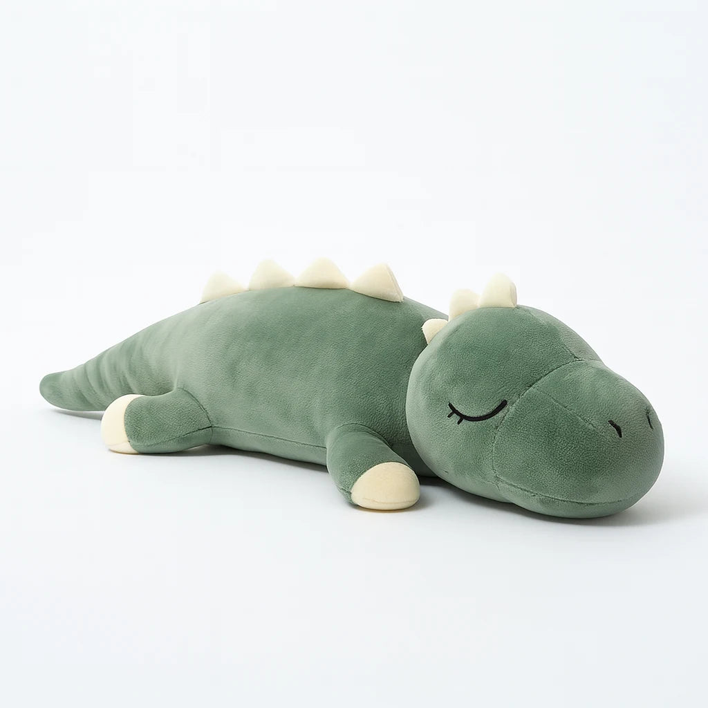 Peluche bien-être dinosaure Reposia, format allongé