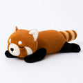 Peluche bien-être panda roux Reposia, format allongé